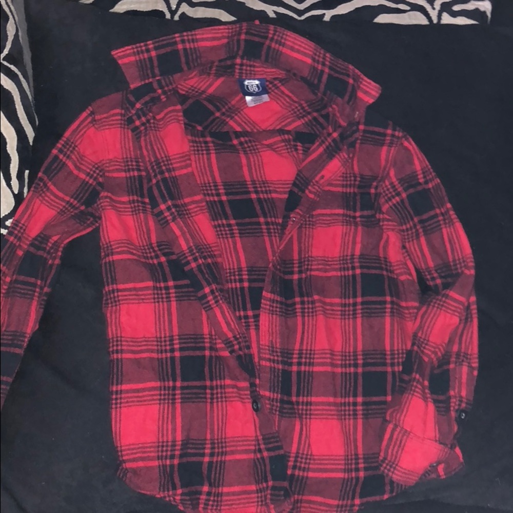 B6: Route 66 button down shirt